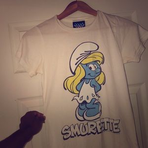 Smurfette fitted graphic tee